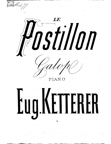 Ketterer - Galop pour piano - Score