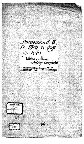 Lomperich - Violin Sonata in C minor - Score