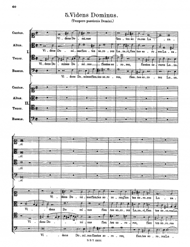 Praetorius - Tempore passionis Domini - Score