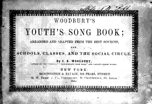 Woodbury - Youth's Song Book - Score