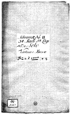 Bitti - Violin Sonata in A major - Score