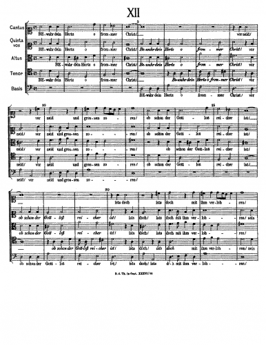 Peuerl - Bewahr dein Herz o frommer Christ - Scores and Parts - Score