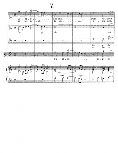 Anonymous - Cupido hat im jetzt erdacht - Score