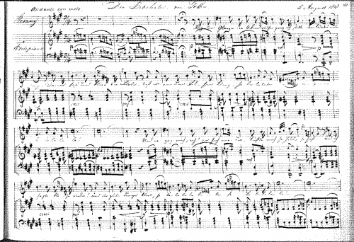 Gerson - Die Bekehrte von Göthe - Score