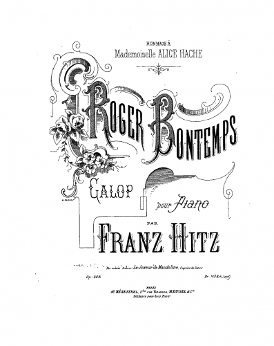 Hitz - Roger Bontemps - Score