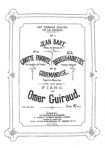 Guiraud - Querelle de Fauvettes - Score
