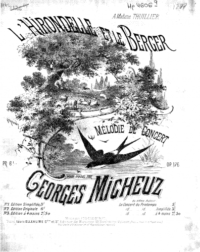 Micheuz - L'hirondelle et le berger - Score