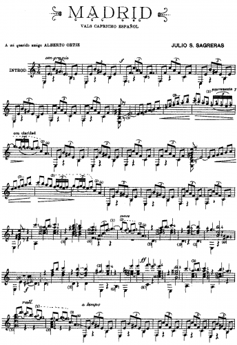 Sagreras - Madrid - Score