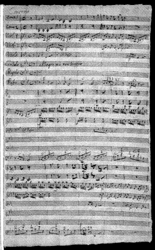 Bach - Keyboard Concerto in E-flat major H.446 - Score
