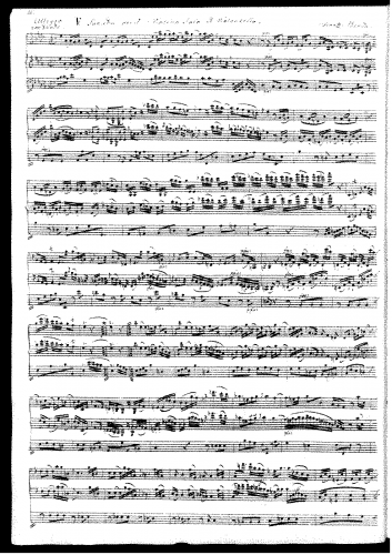 Benda - Violin Sonata in A-flat major - Score