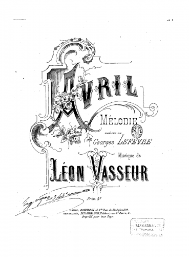 Vasseur - Avril - Score
