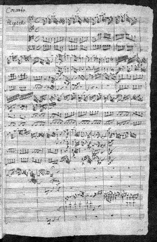 Bach - Harpsichord Concerto in A major - Score