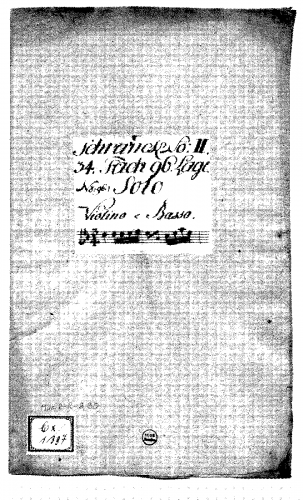 Anonymous - Violin Sonata in D major - Score