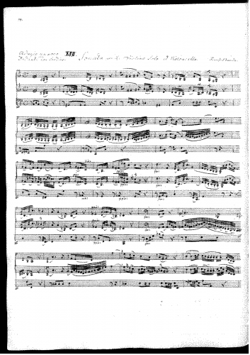 Benda - Violin Sonata in A minor - Score