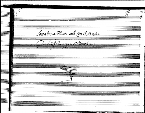 Sammartini - Recorder Sonata in F major (2) - Score