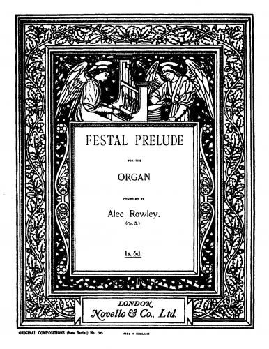 Rowley - Festal Prelude, Op. 5 - Score