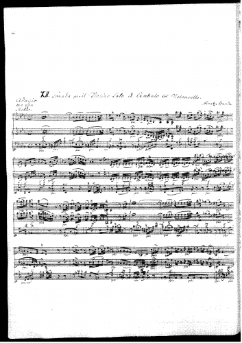 Benda - Violin Sonata in E-flat major - Score