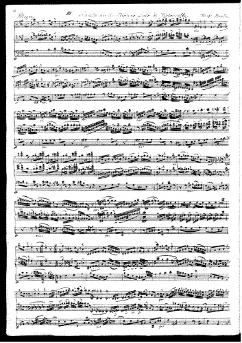 Benda - Violin Sonata in A major - Score