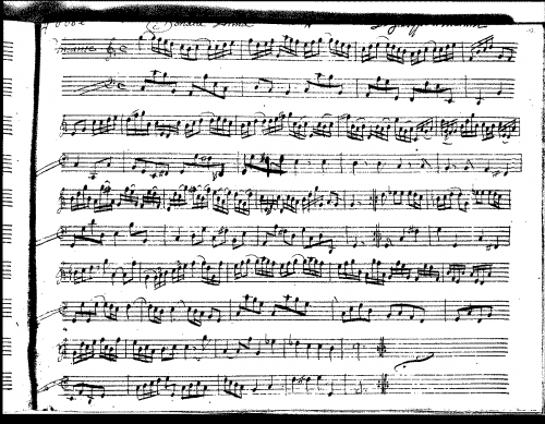 Sammartini - Violin Sonata in C major - Score