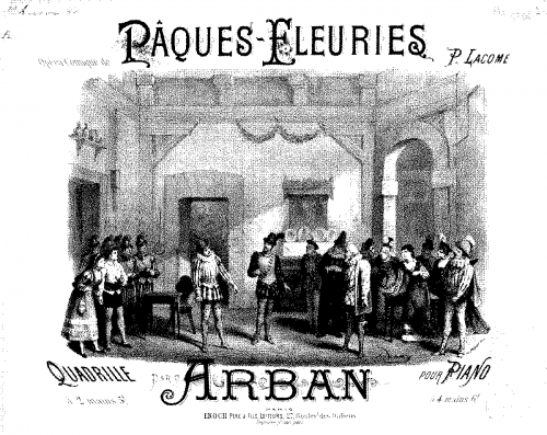 Arban - Quadrille sur 'Pâques fleuries' - Score