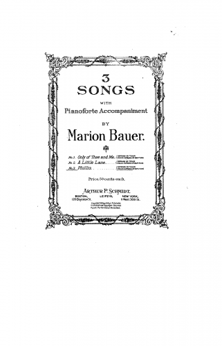 Bauer - Phillis - Score
