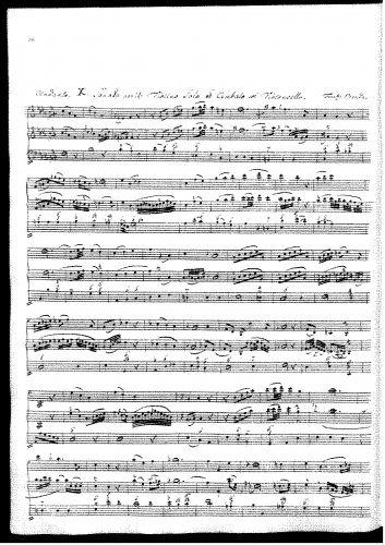 Benda - Violin Sonata in F minor - Score