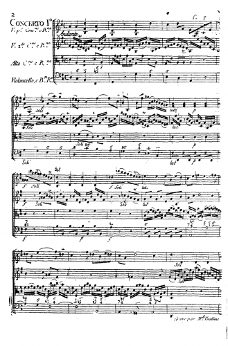 Geminiani - Concerto Grosso in D major - Score