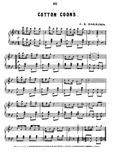 Harrison - Cotton Coon's - Score