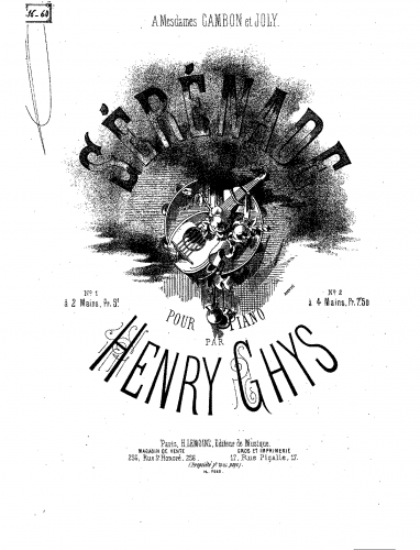 Ghys - Sérénade - Score