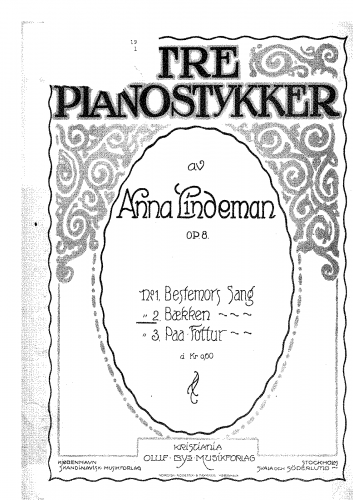 Lindeman - 3 Pianostykker - 2. Bækken