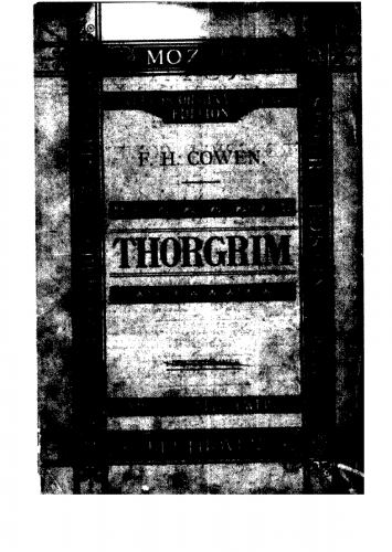 Cowen - Thorgrim - Vocal Score - Score