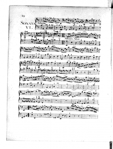 Geminiani - Cello Sonata in A minor - Scores - Score