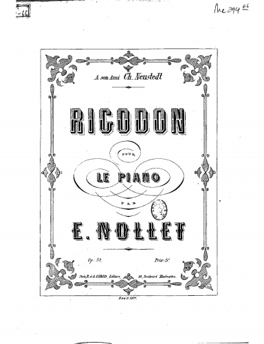 Nollet - Rigodon - Score