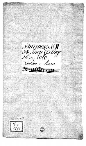 Anonymous - Violin Sonata in G major - Score