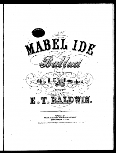 Baldwin - Mabel Ide - Score