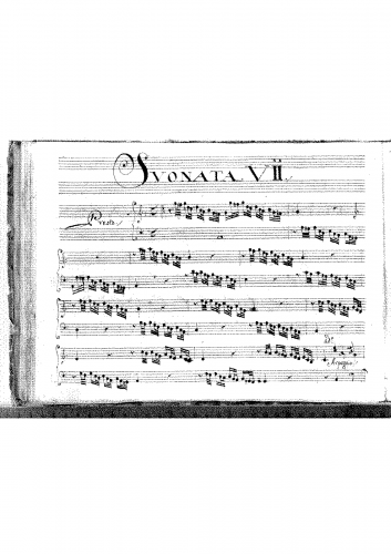 Marcello - Harpsichord Sonata in A minor - Score