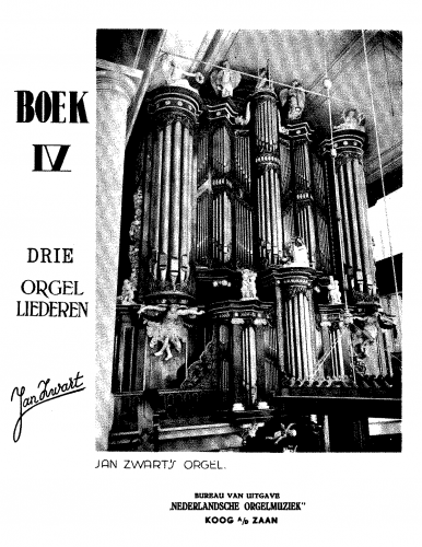 Zwart - 3 Orgel Liederen - Score