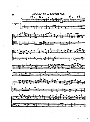 Reichardt - Harpsichord Sonatina in F major - Score