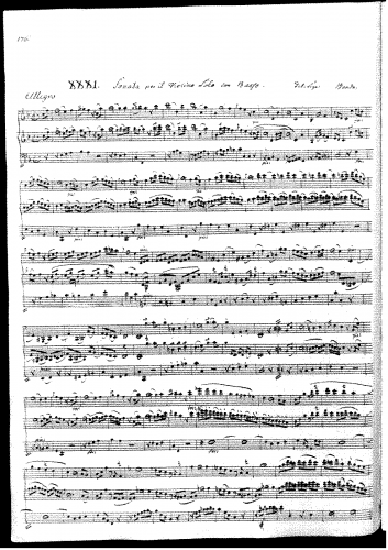 Benda - Violin Sonata in F major - Score