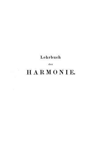 Richter - Lehrbuch der Harmonie - Complete Book, monochrome