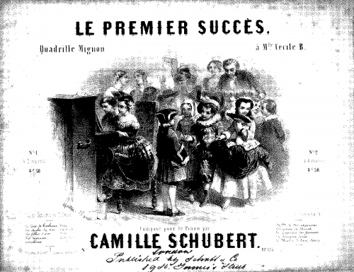 Schubert - Le Premier Succès - Score