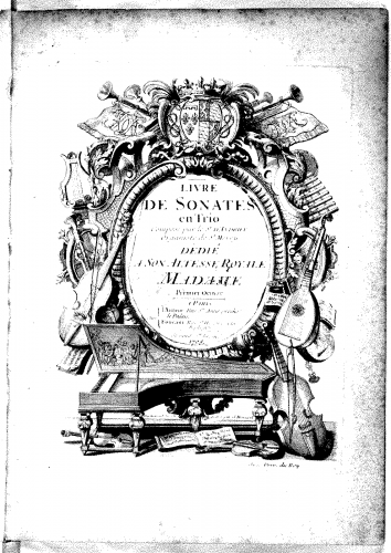 Dandrieu - 6 Trio Sonatas - Scores and Parts - Score