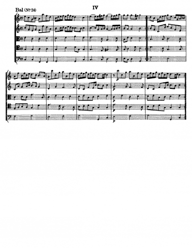 Pezel - Fünff-stimmigte blasende Music, No. 24 - Score