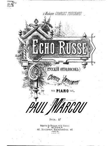 Marcou - Écho russe - Score
