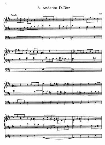 Mendelssohn - Andante - Score