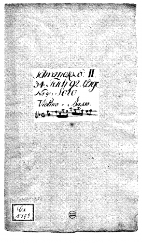 Anonymous - Violin Sonata in F major - Score