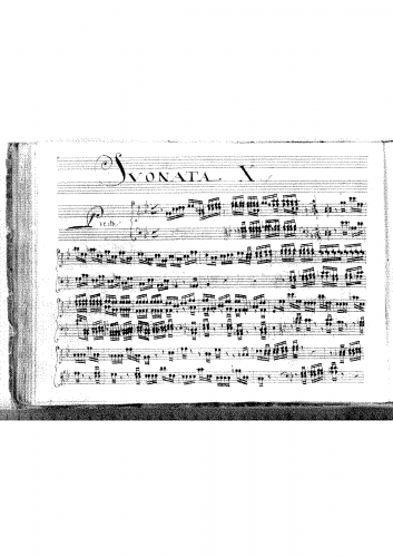 Marcello - Harpsichord Sonata in C minor - Score