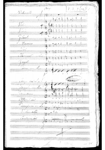 Conti - Piece for Cello and Orchestra - Score (maybe incomplete?)