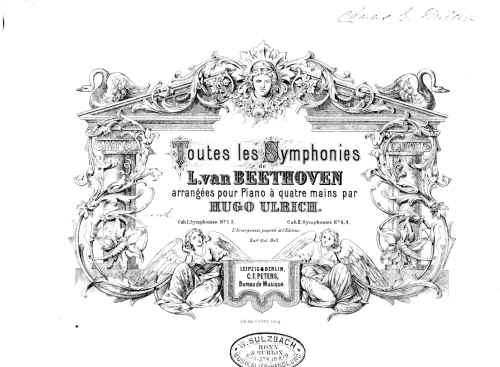 Beethoven - Symphonien für Pianoforte zu vier Händen - Vol.2 (Nos.6-9)