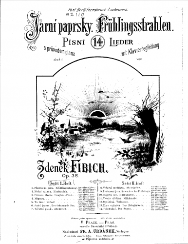 Fibich - Jarní paprsky, Op. 36